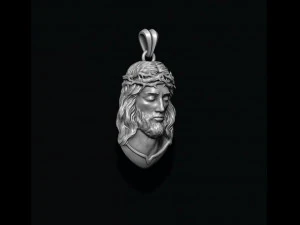 Jesus pendant v2 3D Print Model