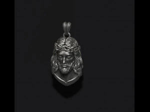 Jesus pendant v2 3D Print Model