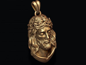 Jesus pendant v2 Modelo de impresión 3D
