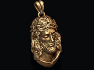 Jesus pendant v2 3D Print Model