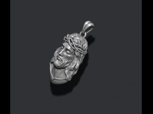 Jesus pendant v2 3D Print Model