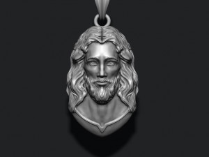Jesus pendant v3 3D प्रिंट मॉडल
