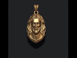 Jesus pendant v3 Model Cetak 3D