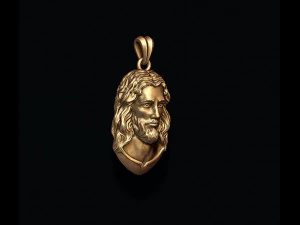 Jesus pendant v3 3D Print Model