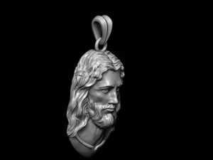 Jesus pendant v3 3D Print Model