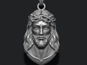 Jesus pendant v4 3D Print Model
