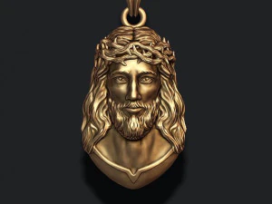 Ciondolo Ges&ugrave; v4 Modello di stampa 3D