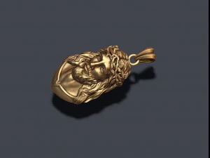 Jesus pendant v4 3D Print Model