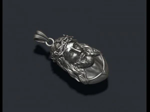 Jesus pendant v4 3D Print Model