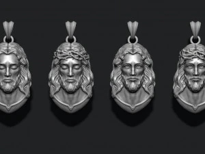 Jesus pendants pack 3D Print Model