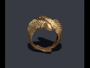 Fish ring 3D Print Model
