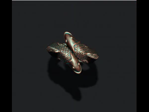 Fish ring 3D Print Model