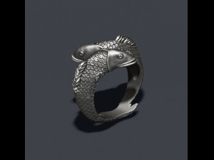 Fish ring 3Dプリントモデル