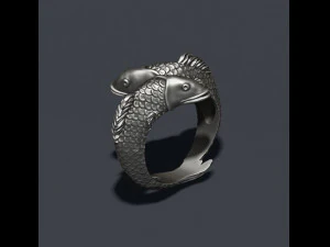 Fish ring 3D Print Model