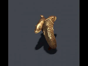 Fish ring 3D Print Model