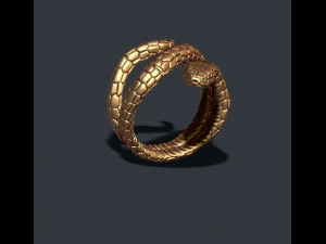 Snake ring 3D Print Model
