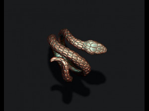 Snake ring Modèles 3D en vedette
