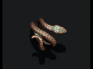 Snake ring 3D Print Model