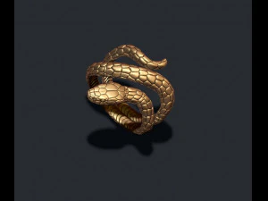 Snake ring 3D Print Model
