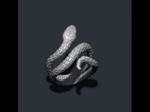 Snake ring Modèles 3D en vedette