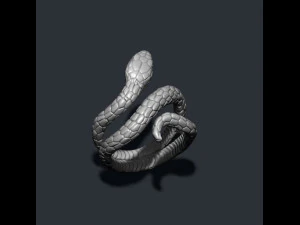 Snake ring 3D Print Model