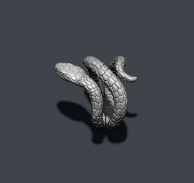 Snake ring Modèles 3D en vedette .c4d .max .obj .3ds .fbx .stl .blend 