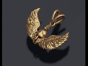 Spartan helmet wings pendant 3D 프린트 모델