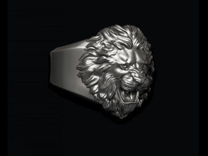 Lion ring 3D 프린트 모델