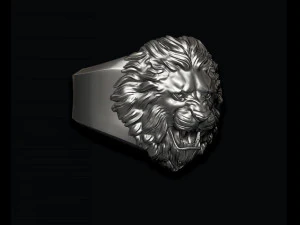 Lion ring 3D Print Model