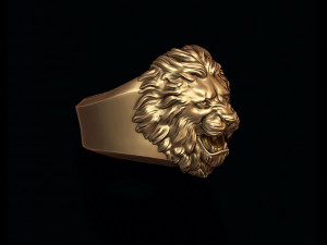Lion ring 3D-printmodel