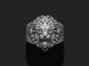 Lion ring 3D 프린트 모델