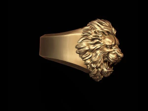 Lion ring 3D Print Model