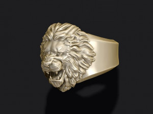 Lion ring 3D 프린트 모델