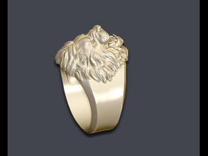 Lion ring 3D 프린트 모델