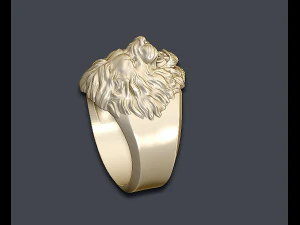 Lion ring 3D Print Model
