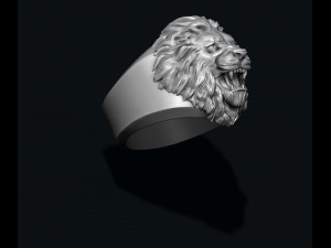 Lion ring 3D 프린트 모델
