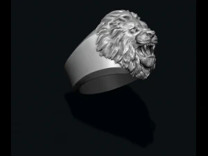 Lion ring 3D Print Model