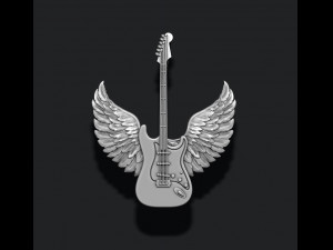 Guitar wings pendant Modelo de impresión 3D