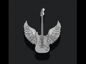 Gitaarvleugels hanger 3D printmodel