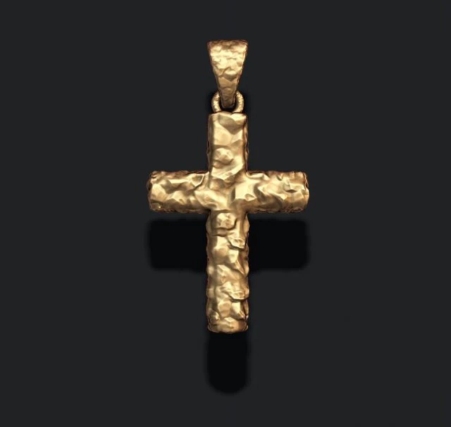 Cross like rock stone basrelief 3D Print Model .c4d .max .obj .3ds .fbx .stl .blend 