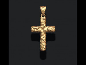 Cross like rock stone basrelief Modelo de impresión 3D