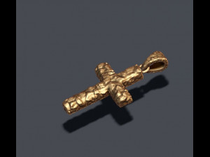 Cross like rock stone basrelief Modello di stampa 3D