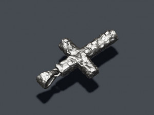 Cross like rock stone basrelief Modello di stampa 3D