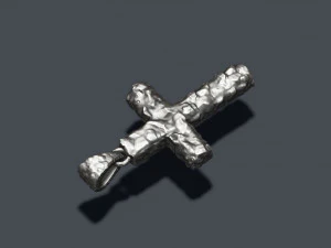 Cross like rock stone basrelief 3D Print Model
