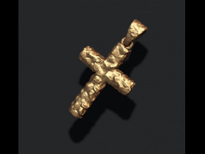 Cross like rock stone basrelief Modello di stampa 3D