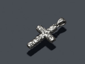 Cross like rock stone basrelief Modello di stampa 3D