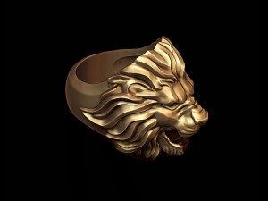 Lion ring 3D Baskı Modeli