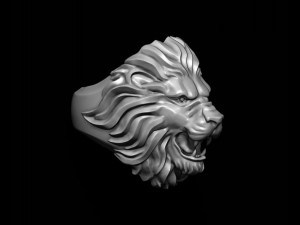 Lion ring 3D Baskı Modeli