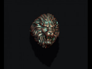 Lion ring 3D Baskı Modeli