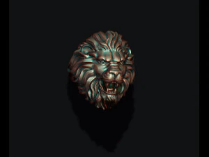 Lion ring 3D Print Model